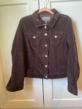 torrid Chocolate Brown Corduroy Trucker Jacket